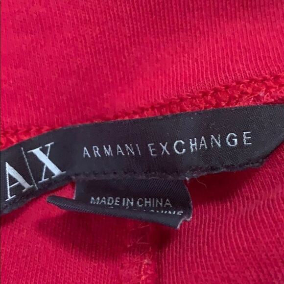 A/X ARMANI EXCHANGE RED LEGGINGS SIZE XS/TP - Picture 7 of 9